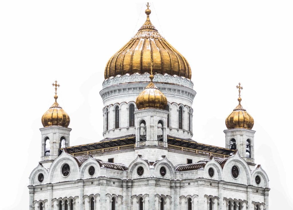 Die Christ-Erloeser-Kathedrale in Moskau