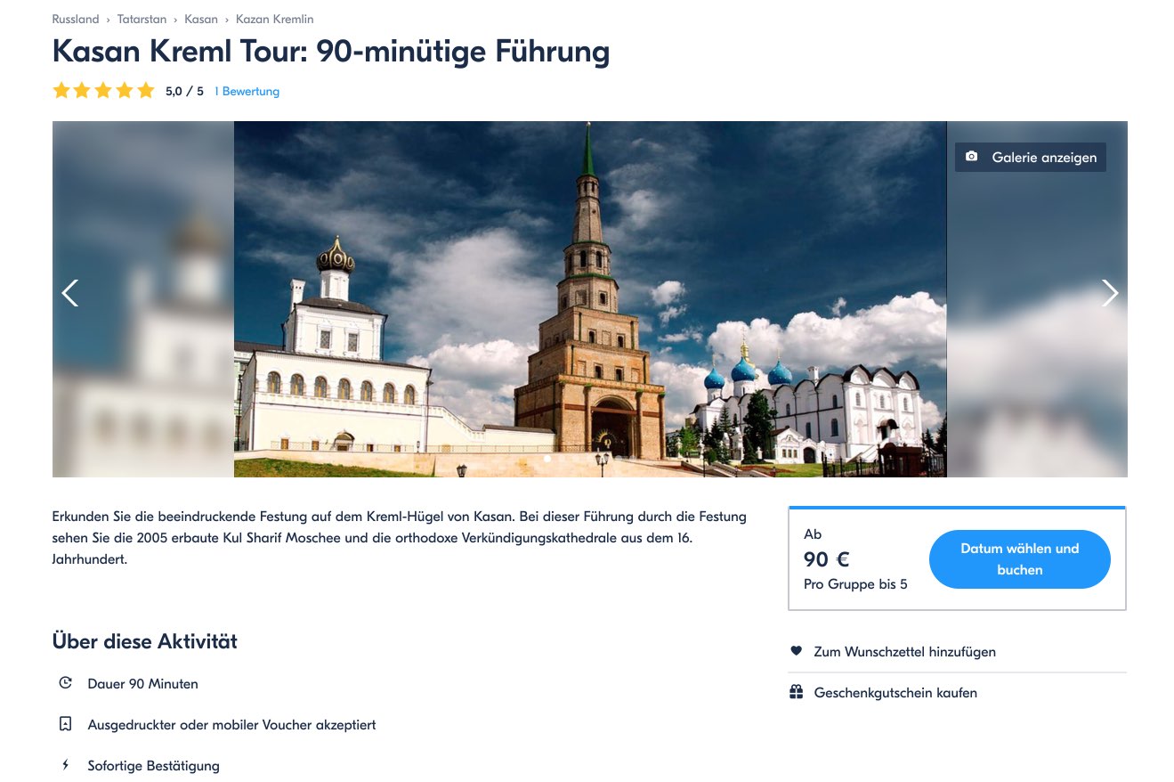 Kasan Kreml Tour - 90-minutige Fuhrung - Kasan - Russland - GetYourGuide